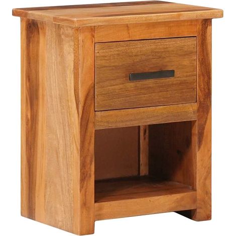 Table de chevet 40x30x50 cm en bois massif (1/5)