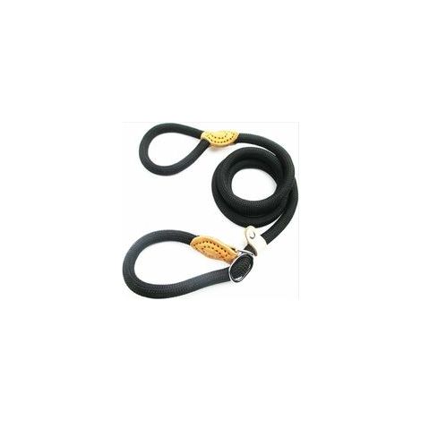 1.5 m Laisse de Chien en Nylon, Noir Corde Laisse Chien, Laisse Chien Corde, Laisse Dressage Chien, Laisse Coulissante, Laisse Lasso pour Chien, Collier Laisse Chien pour Petits et Moyens Chiens (1/4)