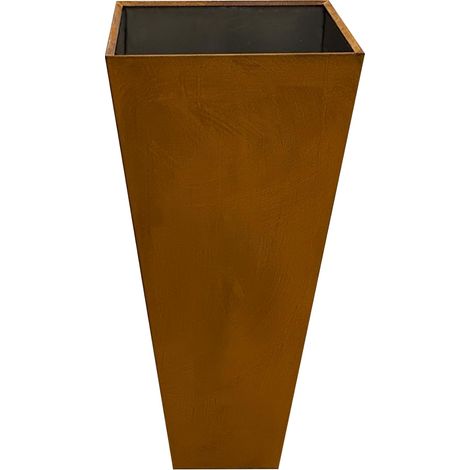 Köhko® Designer-Pyramidenkübel aus Cortenstahl Vina Höhe von 100cm Pflanztopf in Edelrost-Optik (1/5)