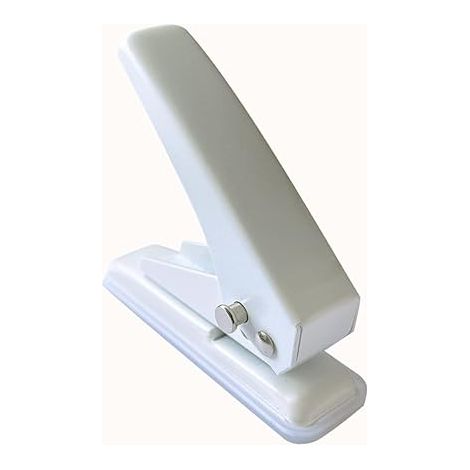 Perforatrice a 1 foro da 6 mm per etichette di carta - bianca (1/3)