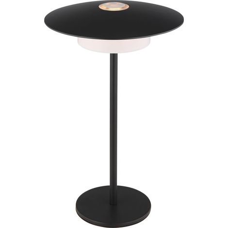 Globo - lámpara de mesa - KYLER - negro - metal - Ø 18cm - LED -