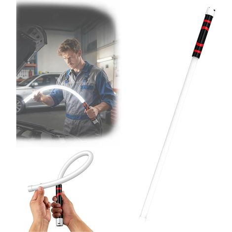 Baladeuse Led Mecanicien Flexibilité à 360°, Lampe De Travail Flexible, Lampe Mecanicien Rechargeable, 3 Modes Luminosité, 76cm, Pour MéCaniciens,RéParation Automobile Zones Difficiles D'AccèS (B) (1/5)