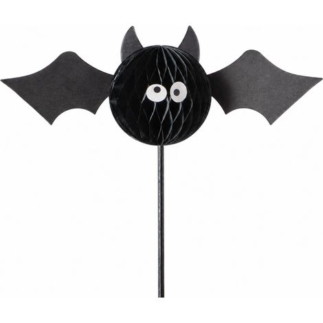 Fledermaus a. Stab schmale Flügel L: 15 cm B: 5 cm H: 27 cm