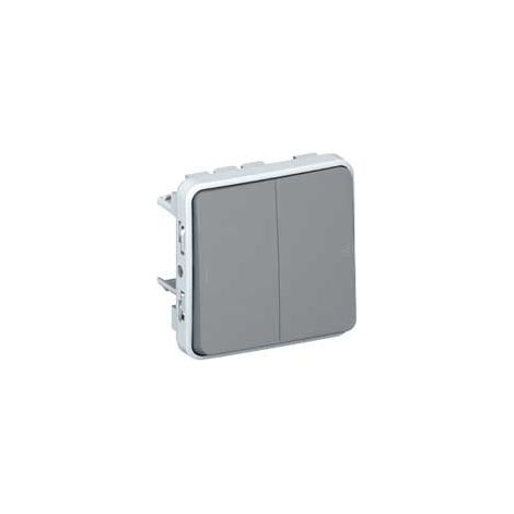 Legrand 069545 Pulsador doble NA+NC Plexo modular 10A