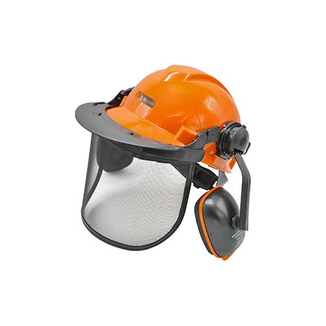 Casco Forestale Comprendente un Casco (en397), un Anti-rumore 23 Db (en352-3), una Visiera a Rete (en1731 S). Norme En352-3