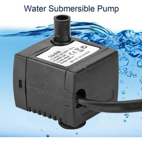 Mini-pompe à eau submersible - - Ultra-silencieuse - 150L/H - 2W - Noir (1/4)