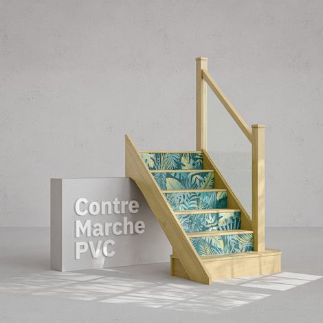 Contremarche Escalier PVC - Tropical Korubos H. 17 x L. 98 cm - Lot de 5 (1/4)