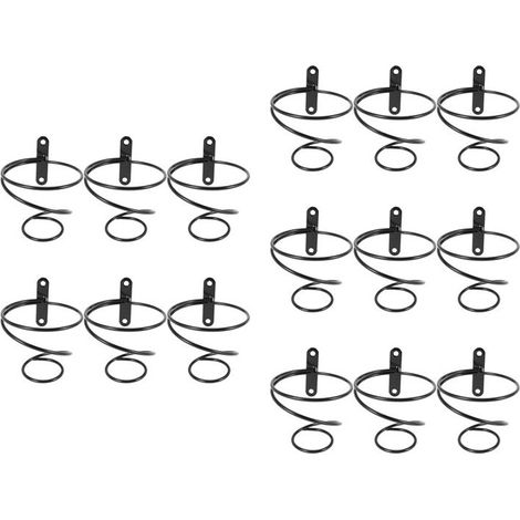 15er-Pack einfache, wandmontierte Weinregale für einzelne Flaschen, Weinflaschenpräsentation, hängende Weinregale aus Metall (1/4)