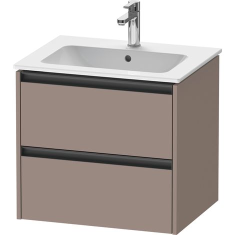 Duravit Ketho.2 bâti-support pour lavabo suspendu, 2 tiroirs,