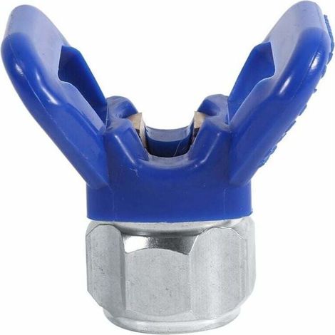 Buse siège garde-airless pulvérisateur de peinture pistolet buse garde buse remplacement siège outil universel bleu nouveau (1/4)
