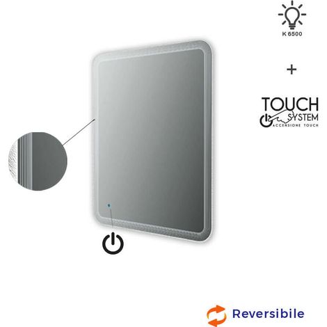 Specchio illuminazione led con disegno lavorato Made in Italy 44998 (1/3)