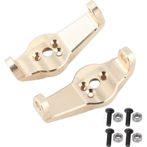 Lot de 2 essieux avant en laiton professionnels pour voiture RC Traxxas TRX-4, accessoires de rechange (1/5)