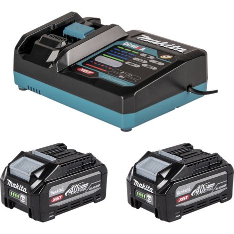 Kit Makita Power Source 1916Y1-1, 40 V max., 2 batterie da 4,0 Ah e caricabatterie (1/2)