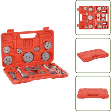 Guarnizione freni - vidaXL Kit Attrezzi 18 pz di Riavvolgimento Pinza del Freno a Disco - Adattatori freni