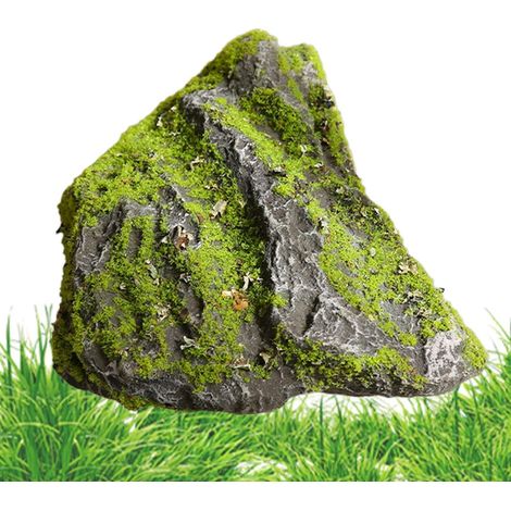 Rocher d'Aménagement Paysager Artificiel Décor Faux rochers moussus Faux Rocher Décoratif pour Bassin De Jardin Extérieur Arrière-Cour Terrarium Aquarium Bac Décoration Paysagère (1/5)