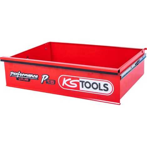 Tiroir avec logo et guidage à billes pour servante d’atelier P15, 568x398x145 mm KS Tools