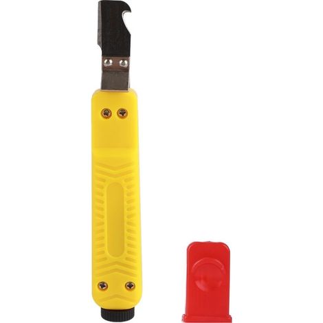 Pince à dénuder, outil de dénudage à profondeur de coupe réglable, broche incurvée pour cables en caoutchouc, électriciens en PVC (1/5)