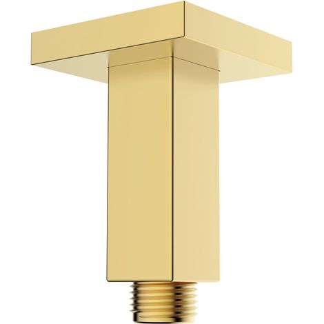Bristan Ceiling Fed Shower Arm Square Brushed Brass