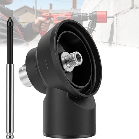 Aspiration pour Carotteuses, Aspiration Poussières pour Carotteuses avec Pointe Centrage Rétractable Adaptateur M16 vers M16 pour Travaux sur Béton Maçonnerie et Autres Surfaces Dures (M16 vers M16) (1/5)