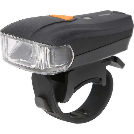 Éclairage vélo, éclairage avant de vélo ultra-lumineux et étanche, haute luminosité, pour scooters, poussettes, fauteuils roulants, etc. (noir) (1/4)