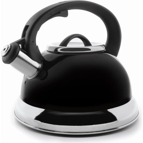 LACOR 68644- Bollitore con fischio, 2,5 l, Colore Nero