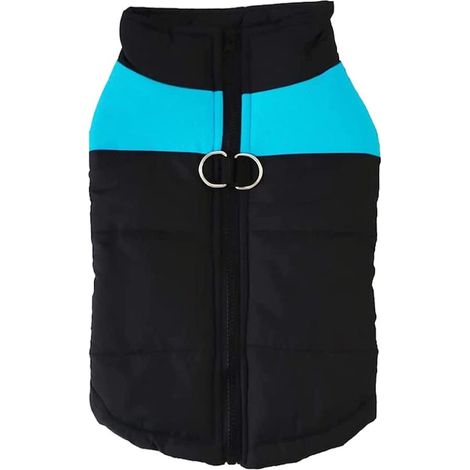 Veste d'hiver imperméable pour animaux domestiques, Bleu, XL, vêtement féminin tendance, coupe confortable et flatteuse (1/5)