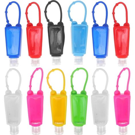Bouteilles de Voyage Souples 30 Ml 20 Pièces Flacons Vides Étanches pour Produits Liquides Paquet à Main Portable Couleur Aléatoire (1/5)