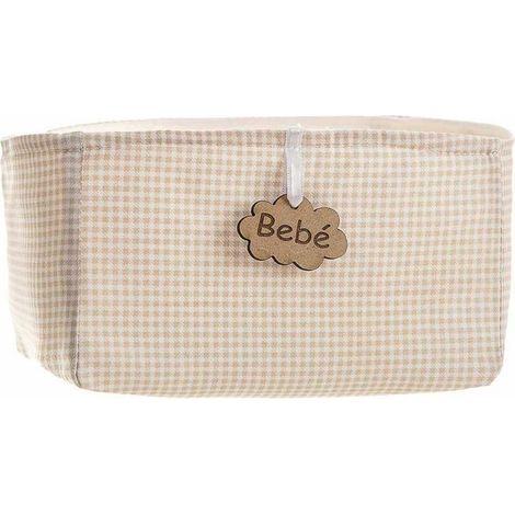 Aufbewahrungskorb bigbuy kids Vichy Braun 18 x 14 cm