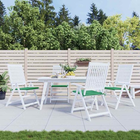 Coussins de chaise jardin-Coussins de chaise de terrasse-Coussins d'extérieur lot de 4 vert 50x50x4 cm tissu oxford (1/5)