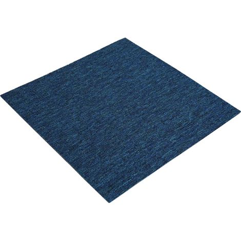 Teppichfliese Blau 50 x 50 cm 36 pcs PP und Bitumen vidaXL