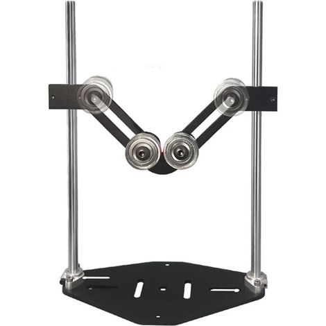 GARRYFIZH Support rouleau en V – Capacité 100 kg, hauteur réglable – Pour tubes ronds (1/5)