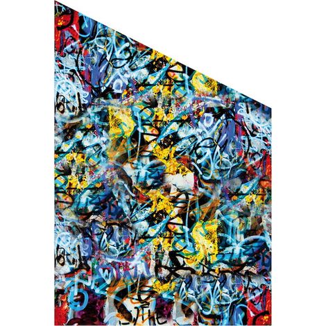 VETRO Glasscheibe GRAFFITI B 1200 xH 1800/1200 mm Ecke RE