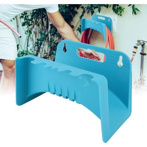 Support mural pour tuyau d’arrosage en plastique, porte-tuyau pour 20 mètres, rangement de jardin pratique (1/5)