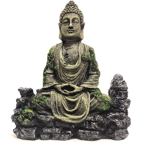 Sculpture de Bouddha pour Aquarium - Décoration d'aquarium, Ornement, Statue de Bouddha pour Aquarium