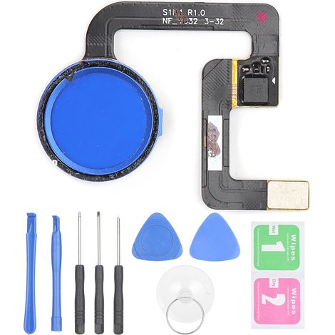 Fingerabdrucksensor, Zurück-Taste und Flexkabelanschluss für Google Pixel/Pixel XL – Blau