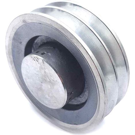 Poulie trapézoïdale aluminium moyeu plein SPA100/2ALU