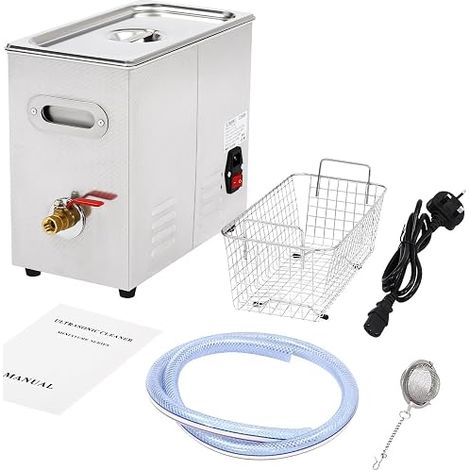 Ultrasonic Cleaner 6.5L Stainless Steel Ultra Sonic Bath Cleaning Machine 3 Modes 350W 40KHz efficient cleaning (1/5)