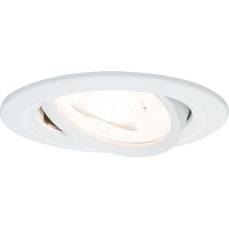 Paulmann LED Einbauleuchte Nova 6,5W warmweiß schwenkbar weiß Deckenlampen & Kronleuchter (1/5)