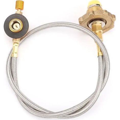 Adaptateur pour réchaud à gaz de camping extérieur, tuyau de raccordement pour bouteille de gaz GPL et plate, accessoires de charge de gaz, réchauds de cuisine portables (1/5)