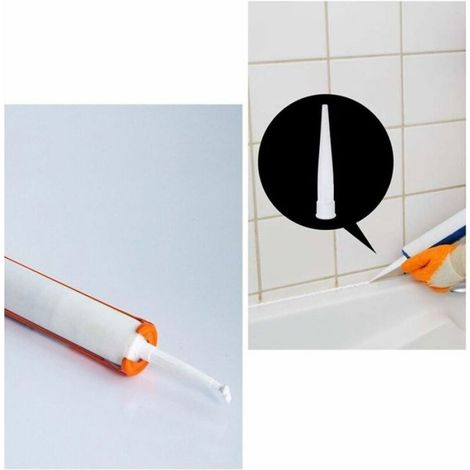 Kit Calfeutrage - 12 Outils Finition Joint + 24 Embouts Buse - Pour Silicone Mastic Acrylique Résine - 36 Pièces (1/5)