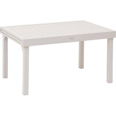 Hesperide – Table de jardin extensible 10 places en aluminium traité époxy – Rallonge coulissante de 135 à 270 cm – Résistante à la rouille et décoloration
