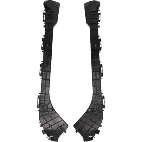 1 pair of brackets of rear bumper 5257647020, resistant to the impacts, black, set left and right of replacement for Prius 2010 to 2015 (1/5)