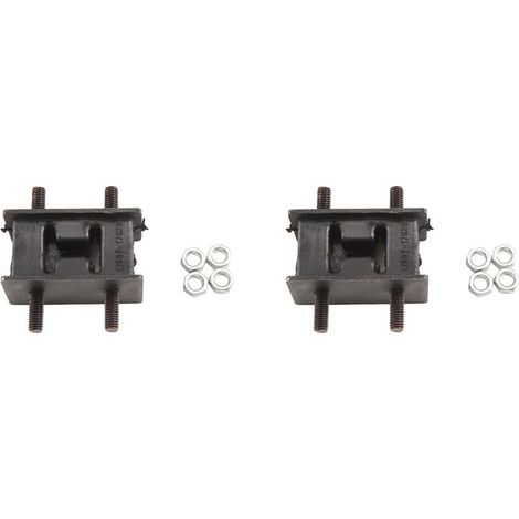 Geeignet für 2x 17567-17010 Auspuffrohrpuffer, mittlere Stützpuffer vorne und hinten, passend für Land Rover 80er Serie LX450, mit Muttern. (1/3)