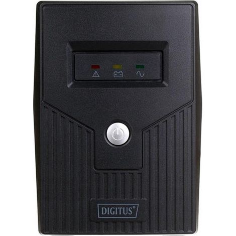 USV DIGITUS Line-Ineractive LED, 800 VA/480 W, 1x 12 V/9 Ah, AVR, 2x Schuko CEE 7/3, 2x RJ11, 1x USB 2.0 Typ B (1/5)