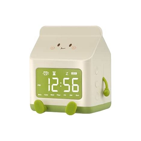 Kinderwecker, LED-Digitalwecker für Kinder, Schlummerfunktion, 5 Töne, Zeit- und Wochenanzeige, LED-Bildschirm, Wecker-Geschenk für Mädchen und Jungen (1/4)