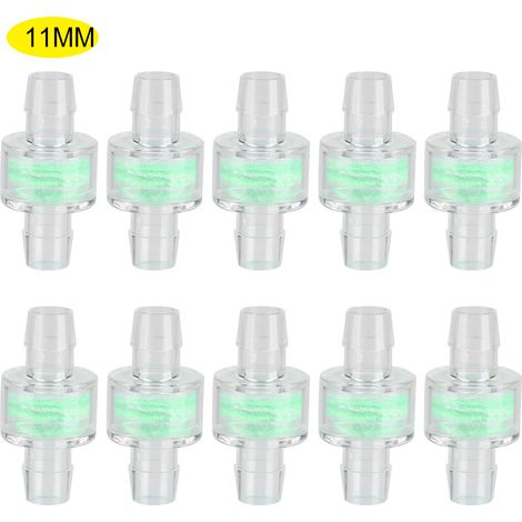 10 Filtres à Eau Transparents Triple Couche pour Refroidissement PC, Pièces Refroidisseur Ordinateur (Diamètre Extérieur 11MM) (1/4)