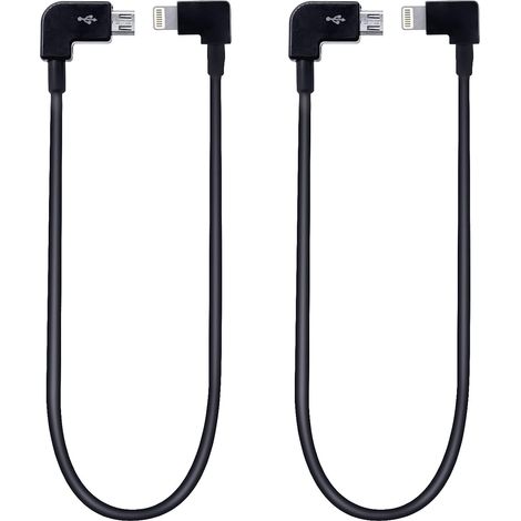 Câble Micro USB 29cm Revers Tressé en Nylon Connecteur Micro USB Remote Controller Cable pour DJI Mavic Pro/Spark/Mavic Air (1/5)