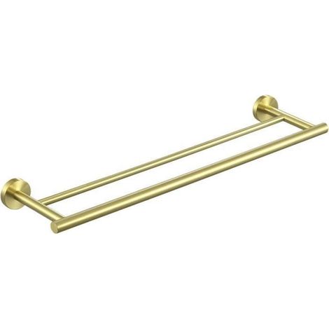 Porte-Serviettes Mural - Acier Inoxydable SUS304 - 60 cm - Double Couche - Finition Brossée (1/4)