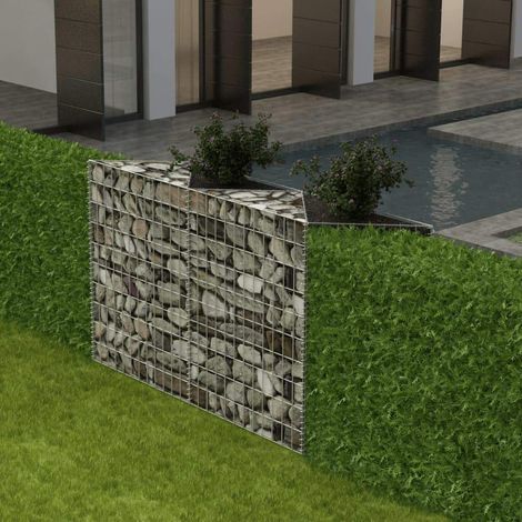 Cesta de muro de gaviones acero galvanizado 120x30x100 cm vidaXL