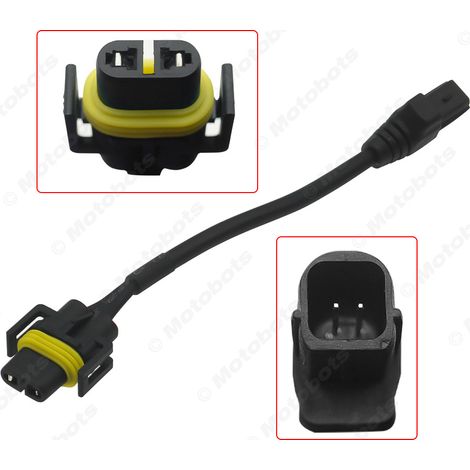 Automotive HID LED lamp holder wire connector is suitable for Toyota H11 car headlight conversion wire and lamp holder wire. (1/4)